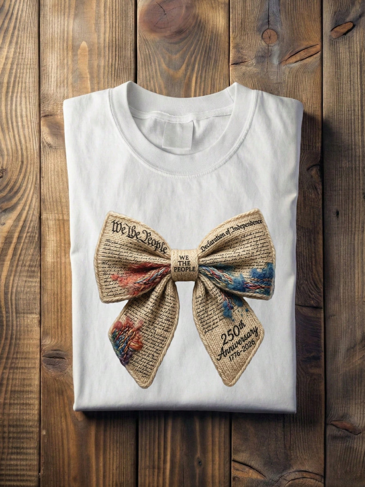 250 Years Anniversary Coquette Faux Yarn T-Shirt