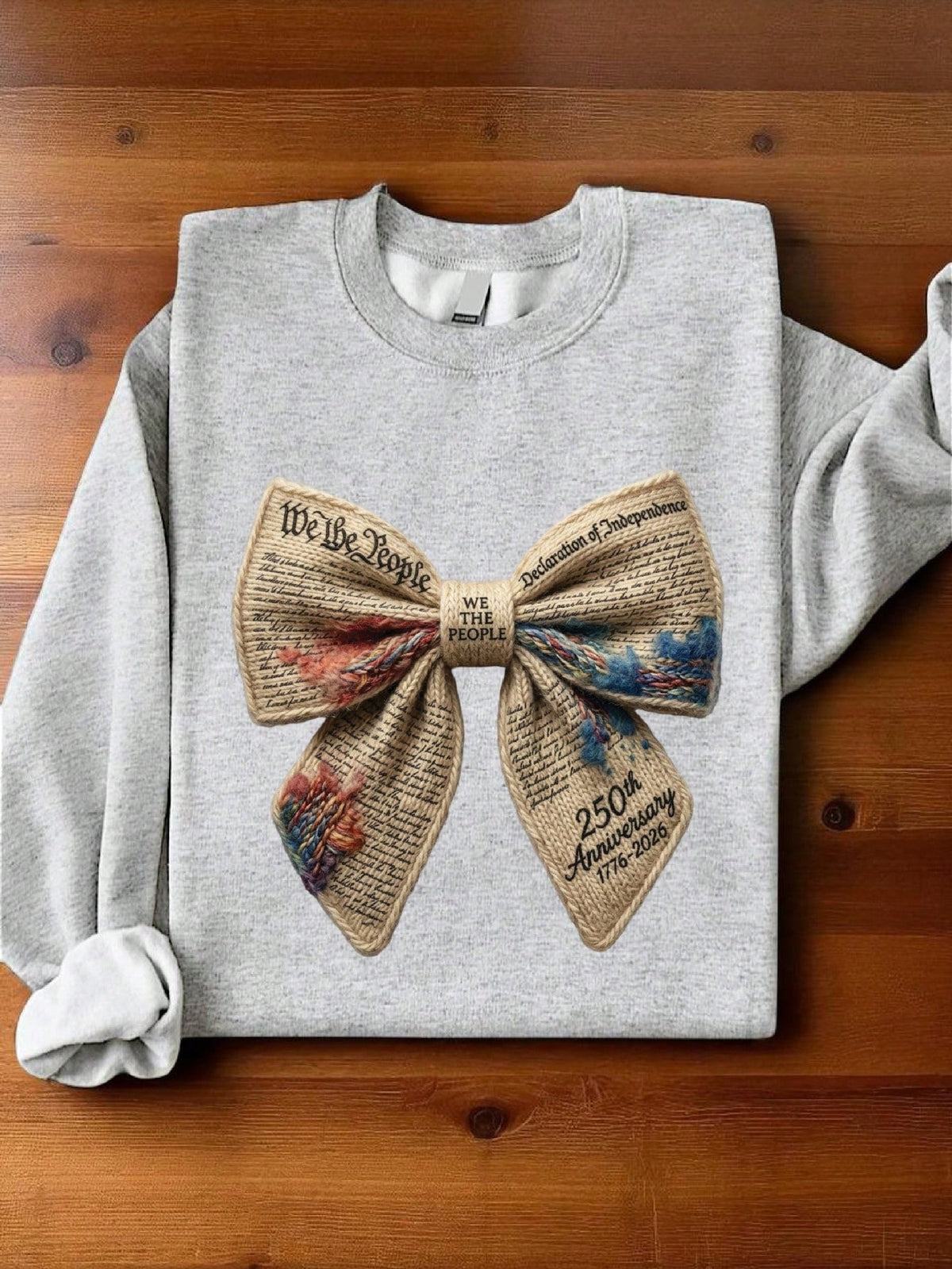 250 Years Anniversary Coquette Faux Yarn Sweatshirt