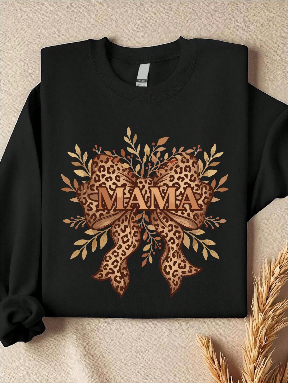 Mama Leopard Coquette Sweatshirt