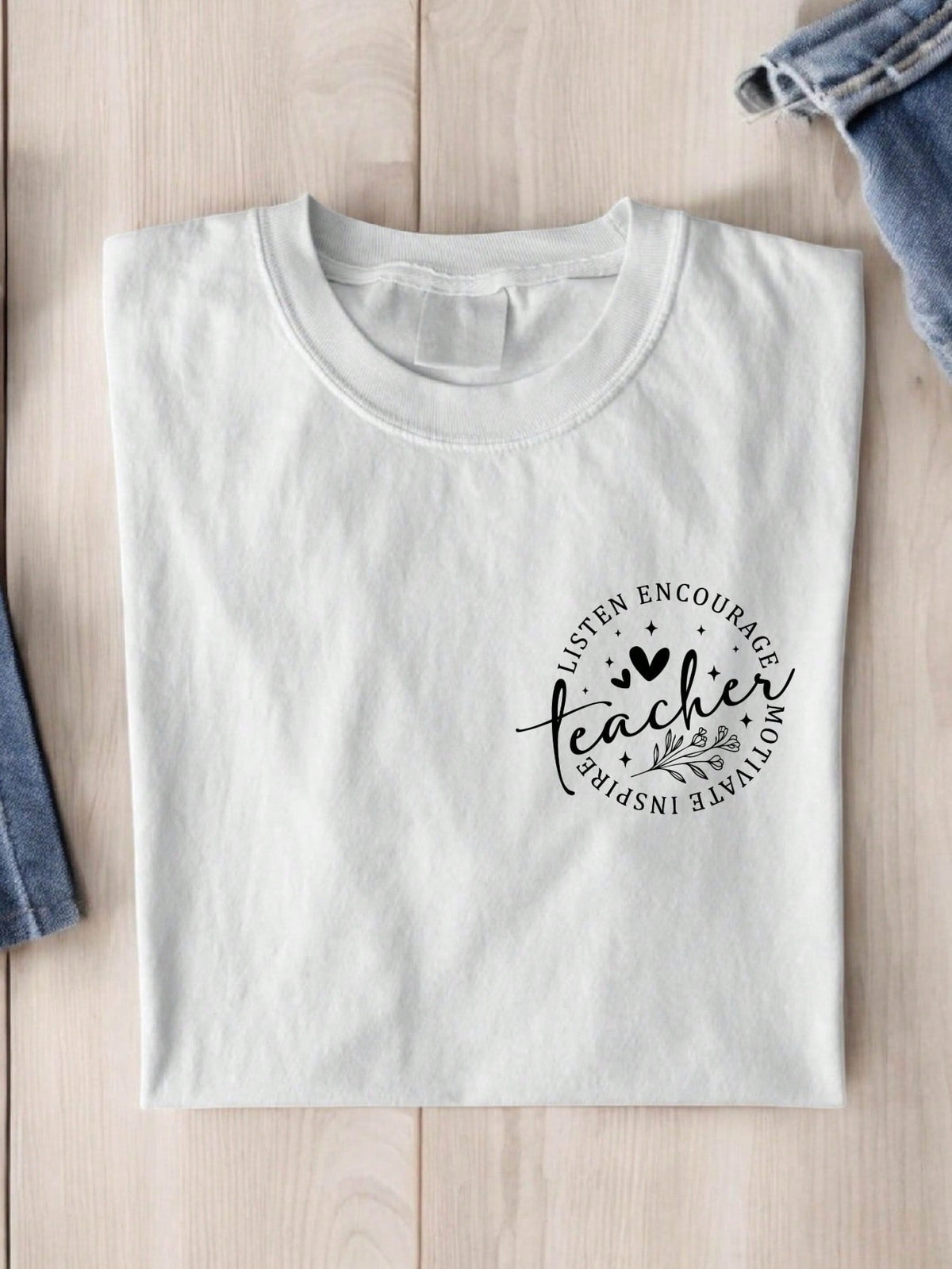 Listen Encourage Inspire Motivate Teacher T-Shirt