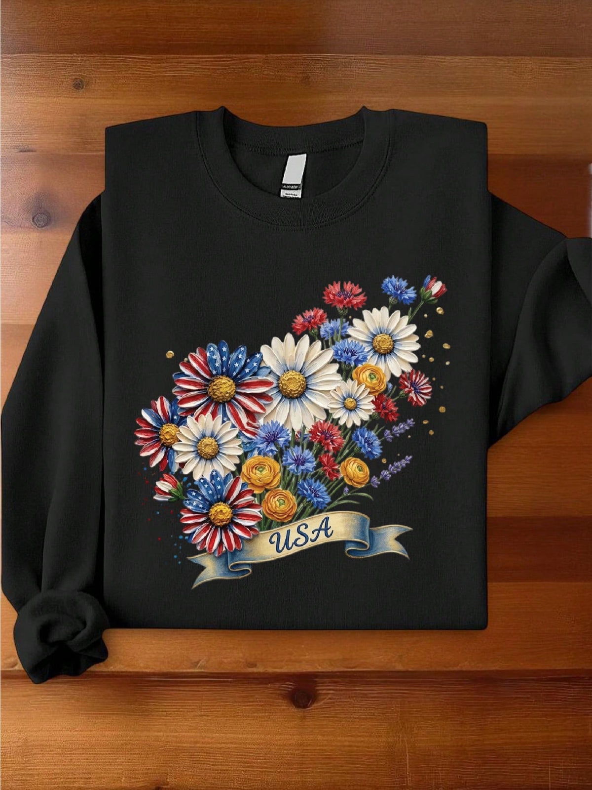 Floral USA Sweatshirt