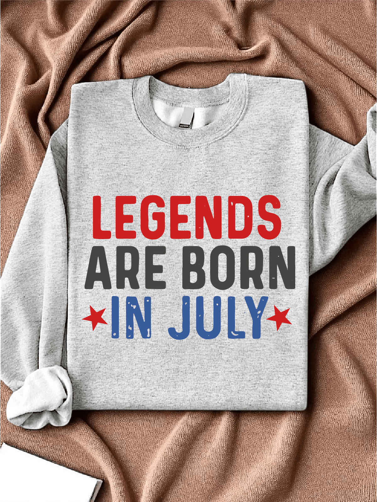 Vintage 4th Of July Legends Are Born In July Men Sweatshirt