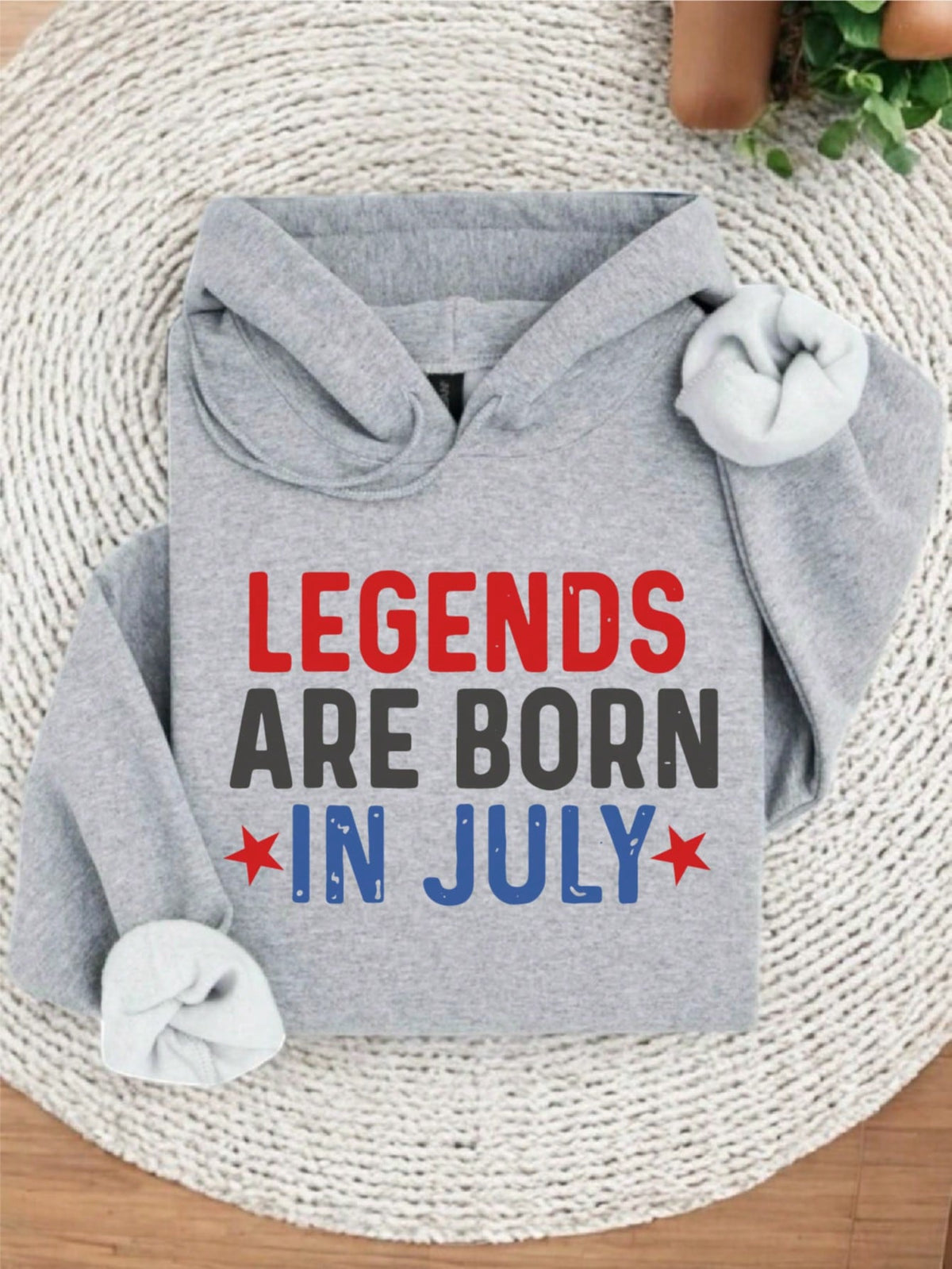 Vintage 4th Of July Legends Are Born In July Men Hoodie