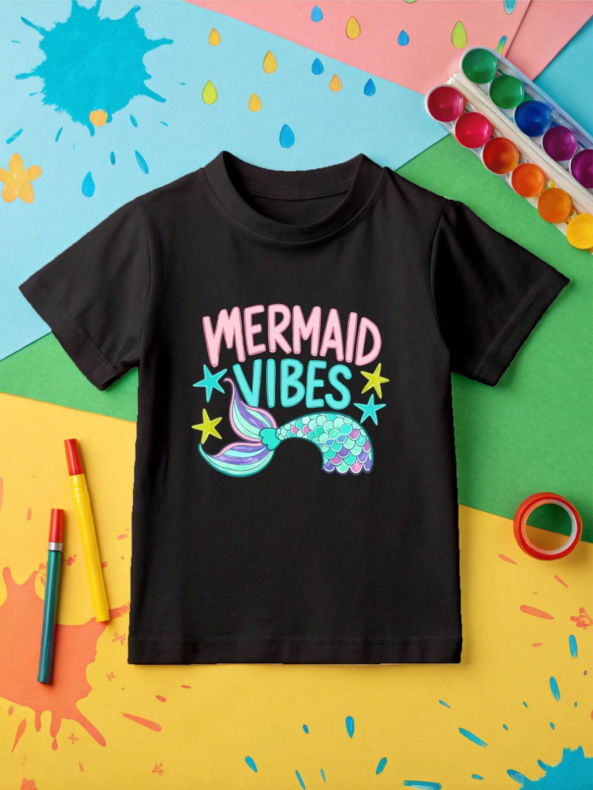 Preppy Mermaid Summer Kids Bodysuit