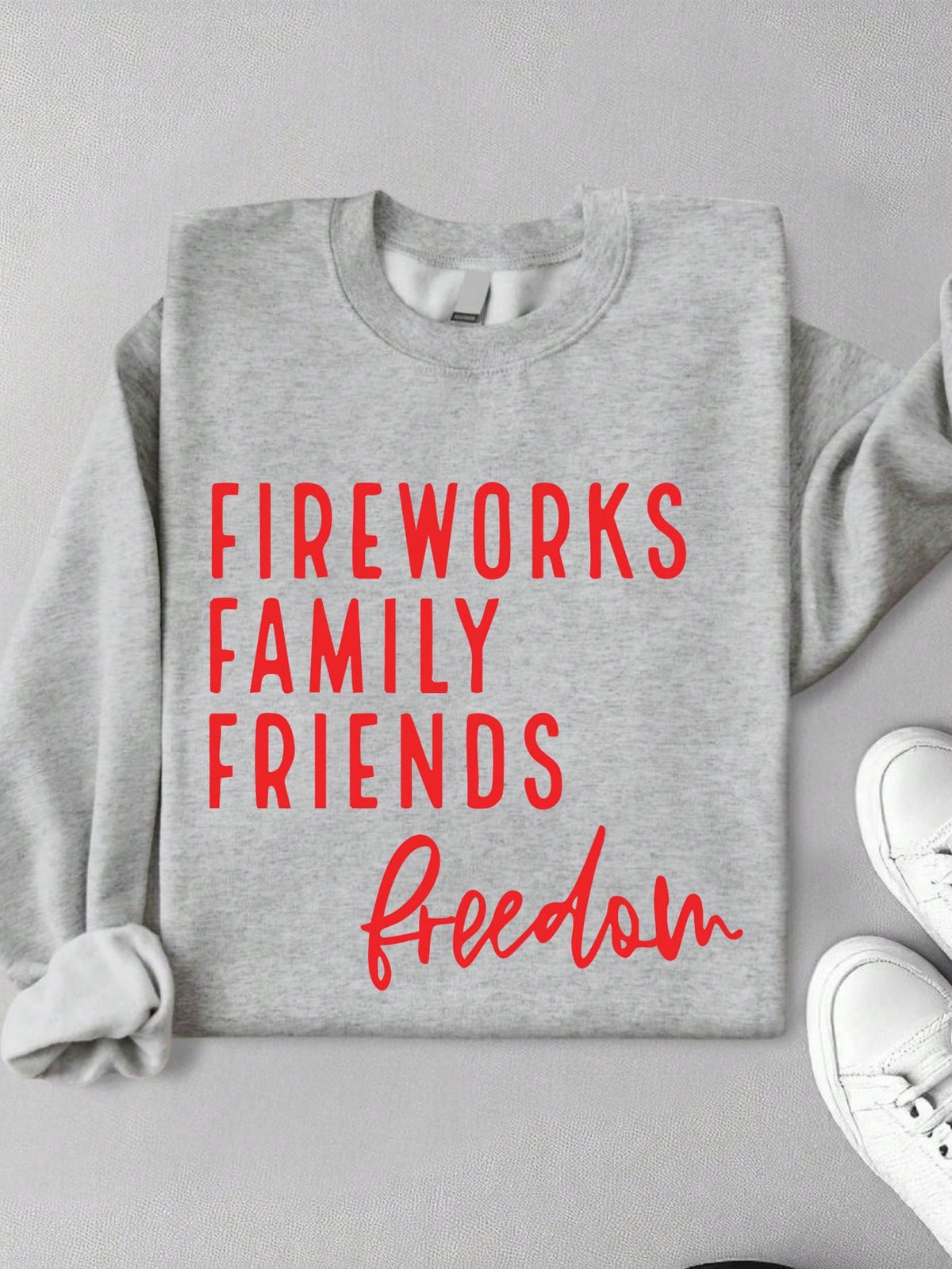 Fireworks Family Friends Freedom Sweatshirt