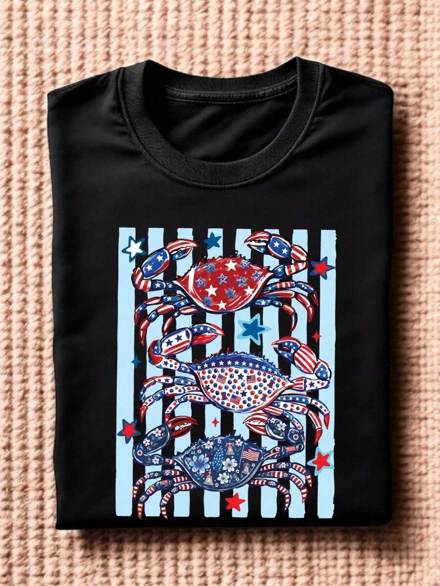 4th Of July Crab T-Shirt