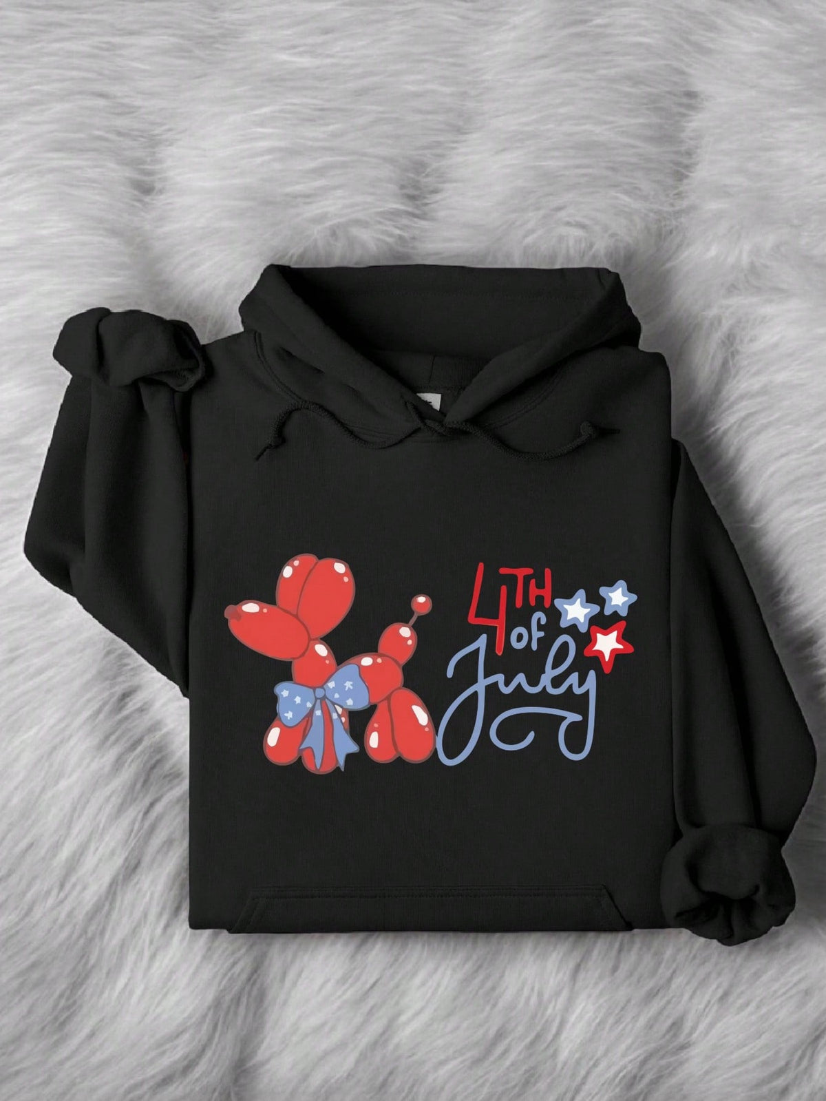 4th Of July Balloon Dog Hoodie