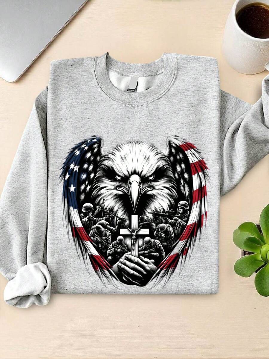 American Flag Eagle Sweatshirt