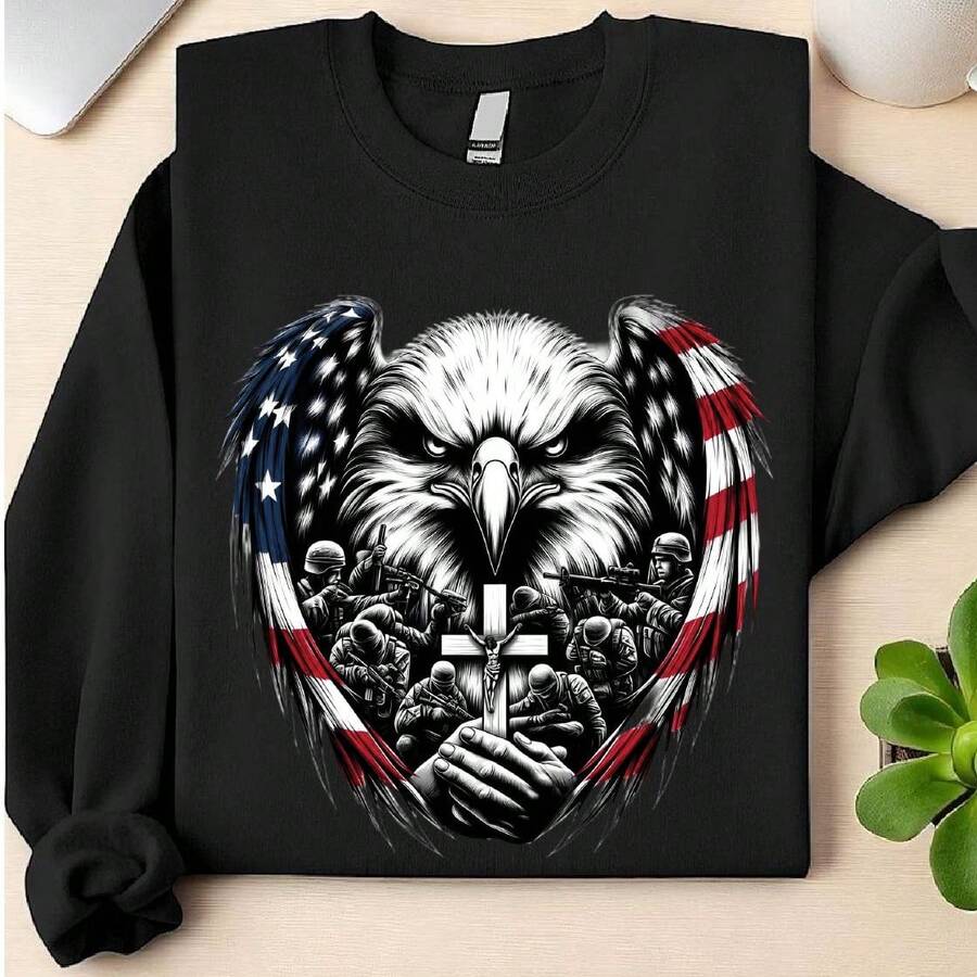American Flag Eagle Sweatshirt