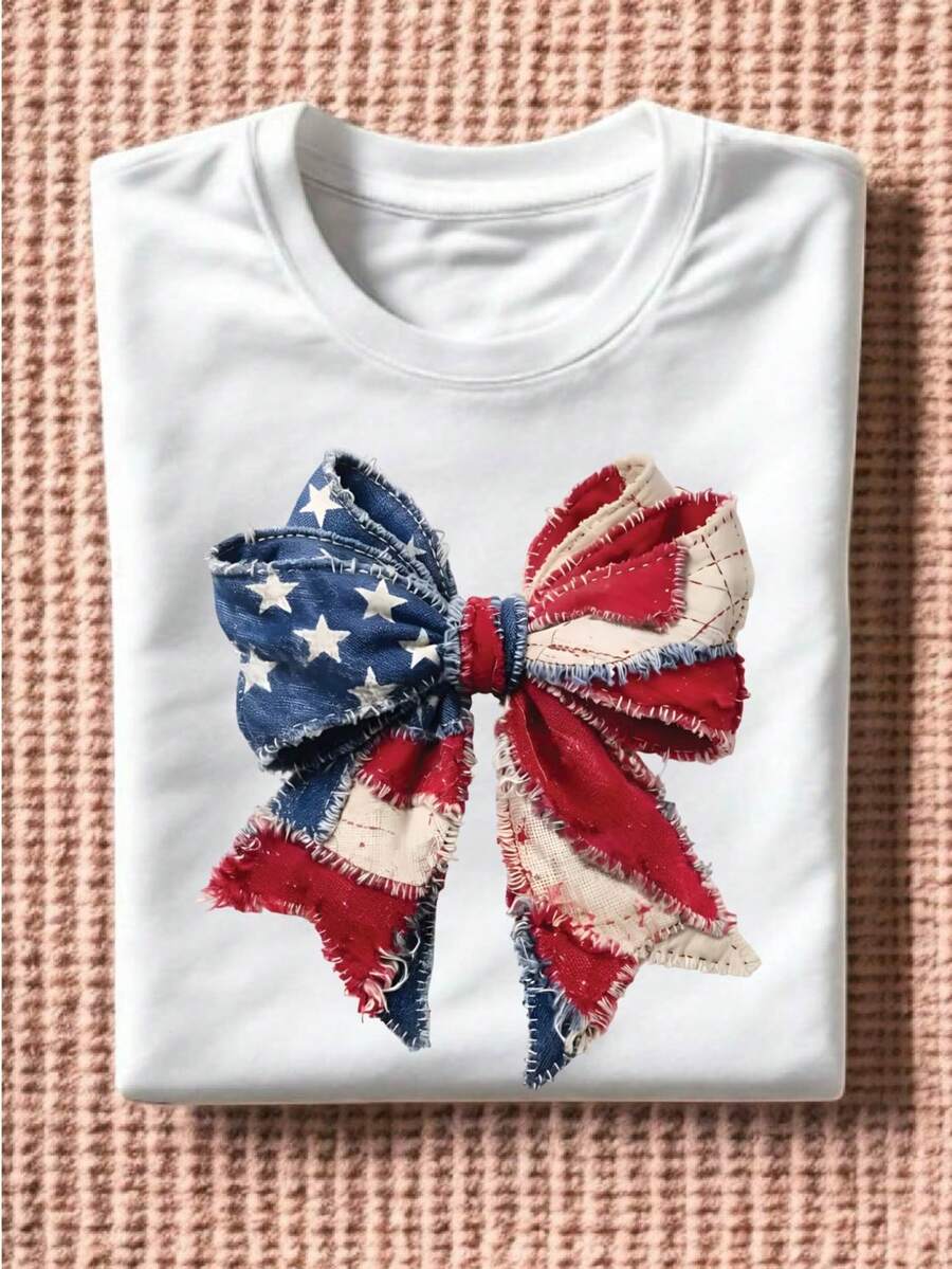 USA Faux Yarn T-Shirt