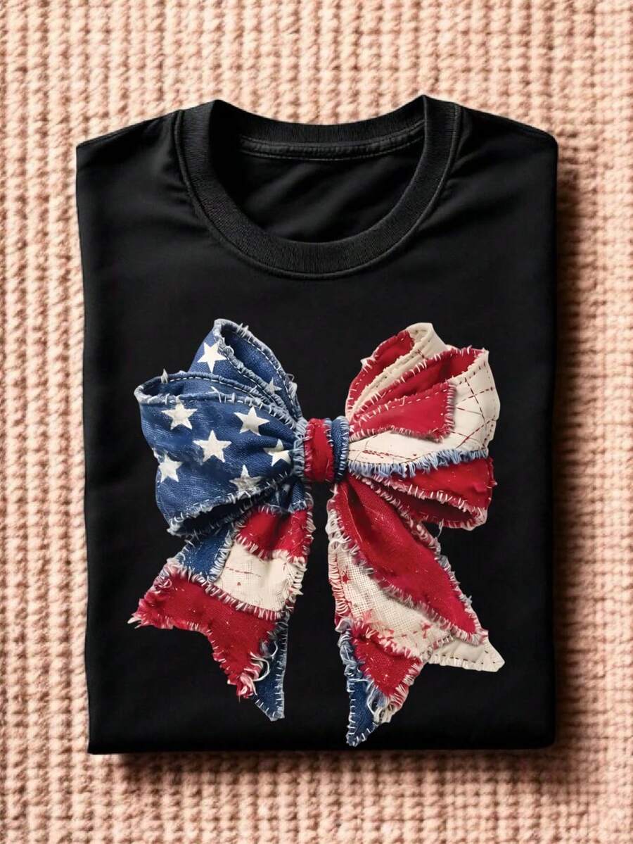 USA Faux Yarn T-Shirt