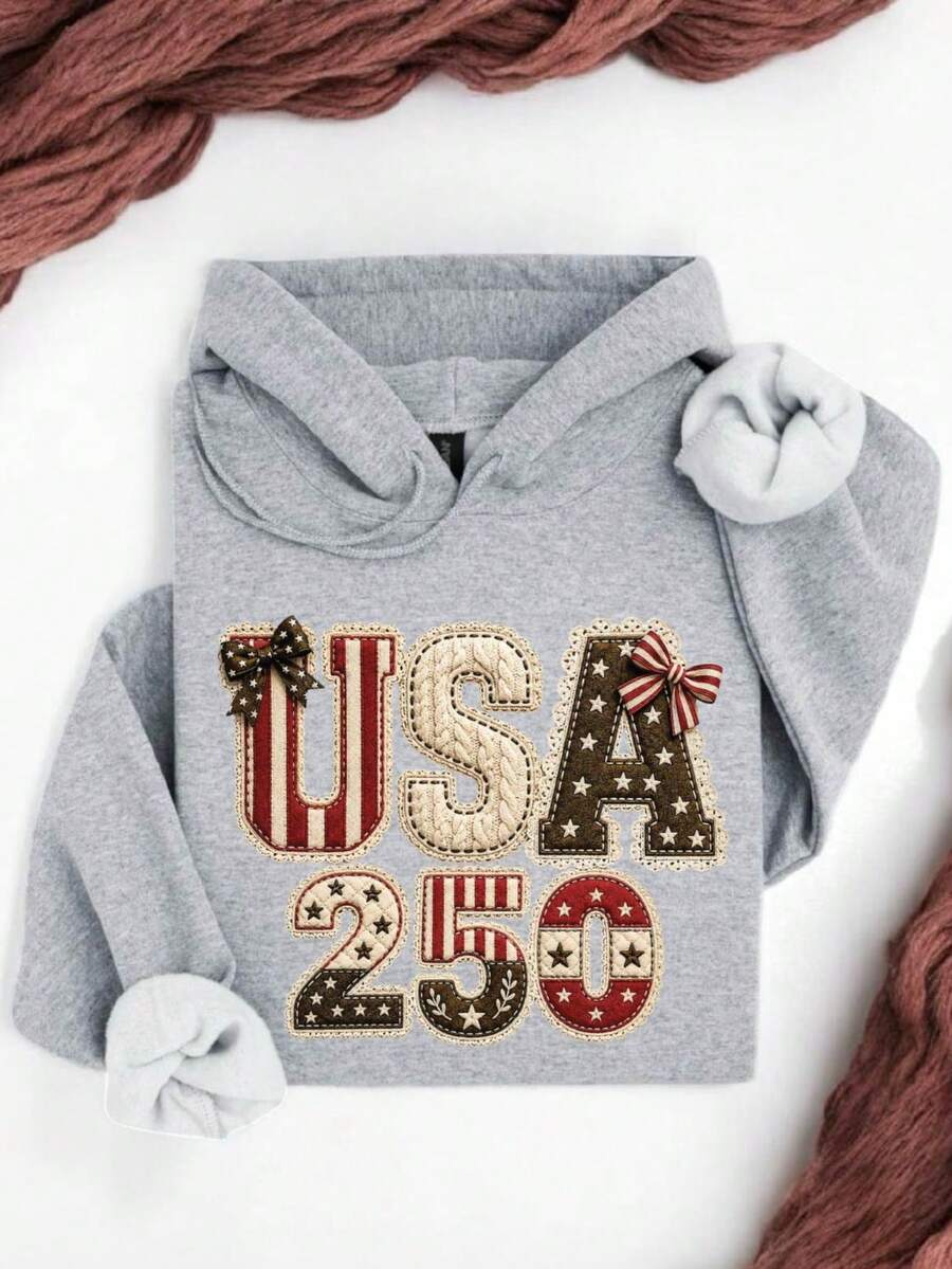 USA 250 Faux Yarn Hoodie