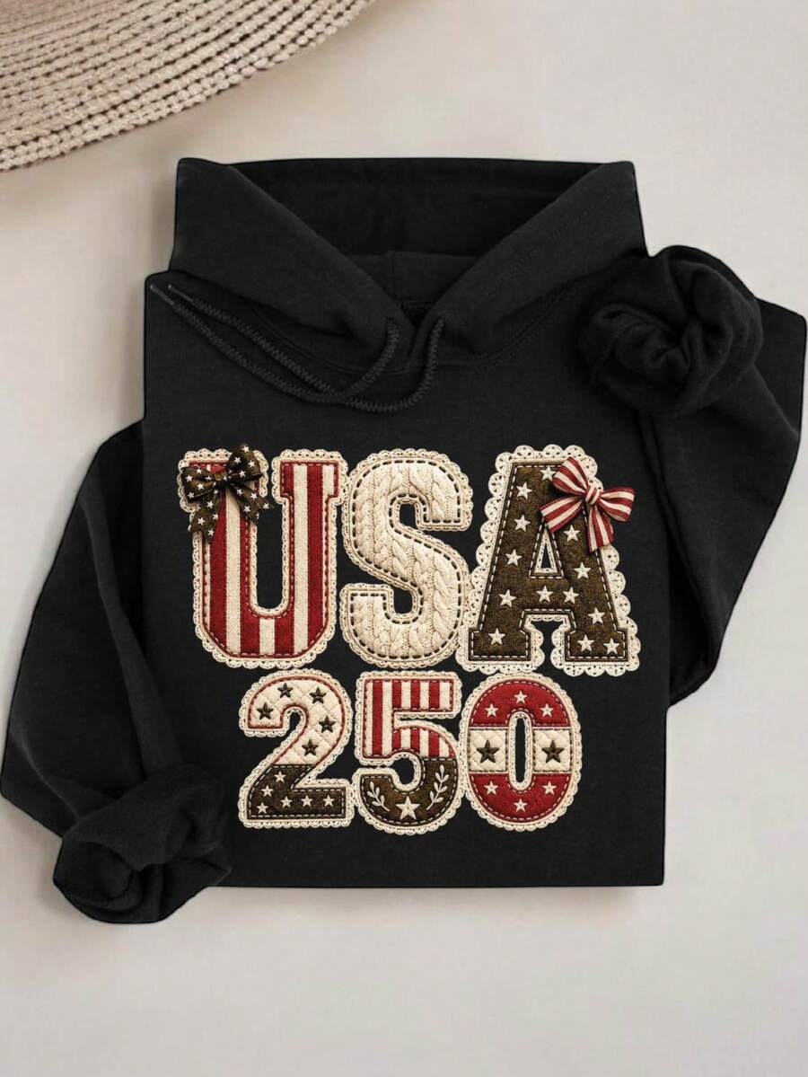 USA 250 Faux Yarn Hoodie