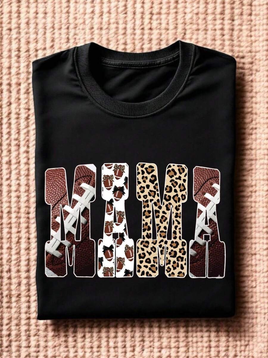 Football Mama (DTF Graphic Print)T-Shirt