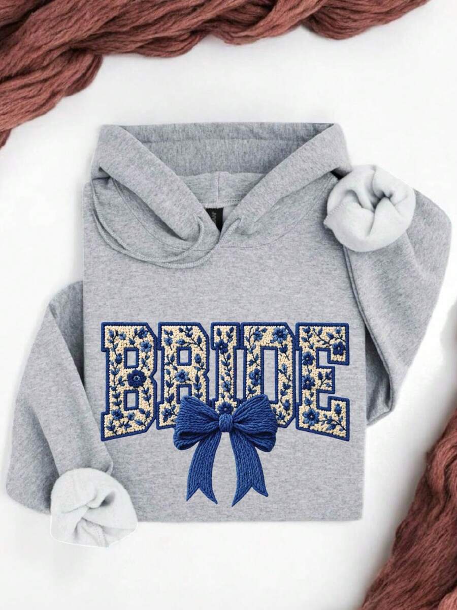 Coquette Floral Bride Hoodie