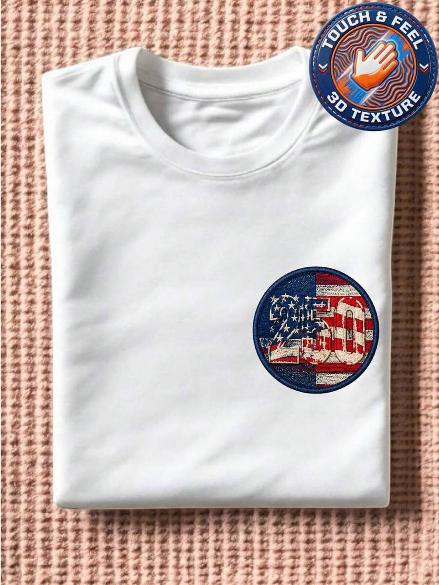 America 250 Years Coquette 3D Patch T-Shirt