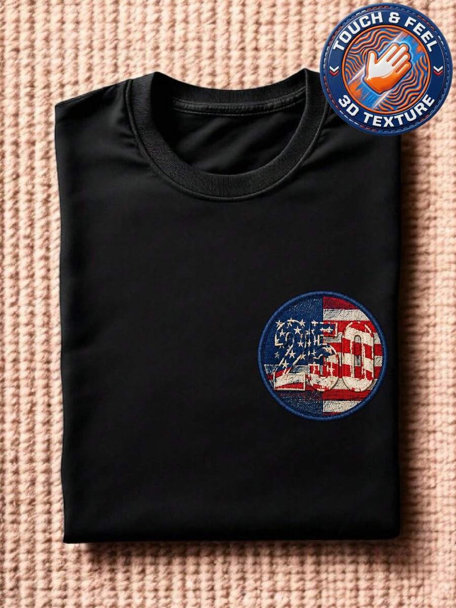 America 250 Years Coquette 3D Patch T-Shirt