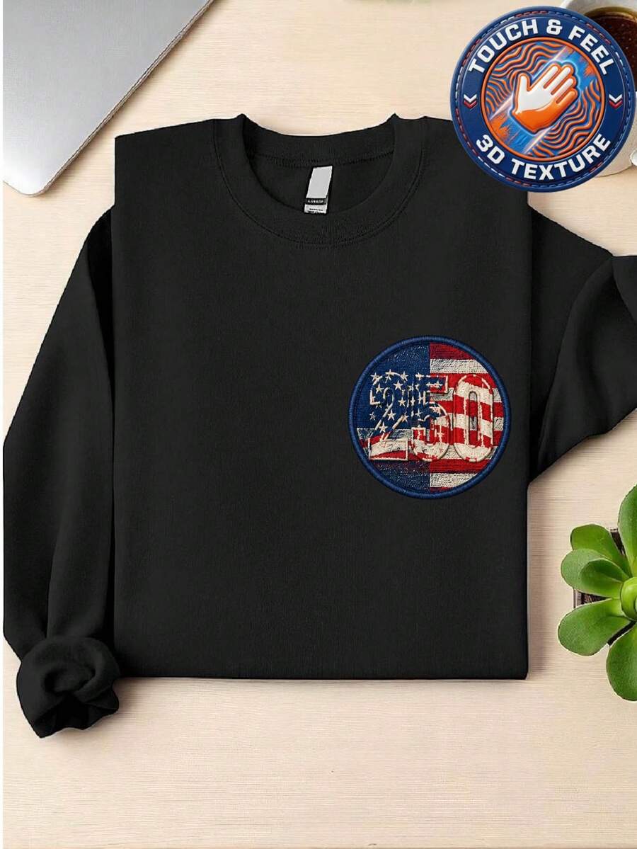 America 250 Years Coquette 3D Patch Sweatshirt