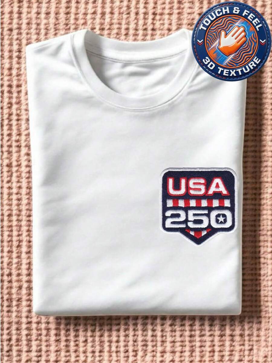USA 250th Anniversary Patch T-Shirt
