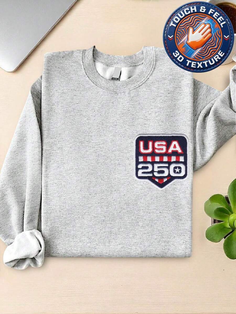 USA 250th Anniversary Patch Sweatshirt