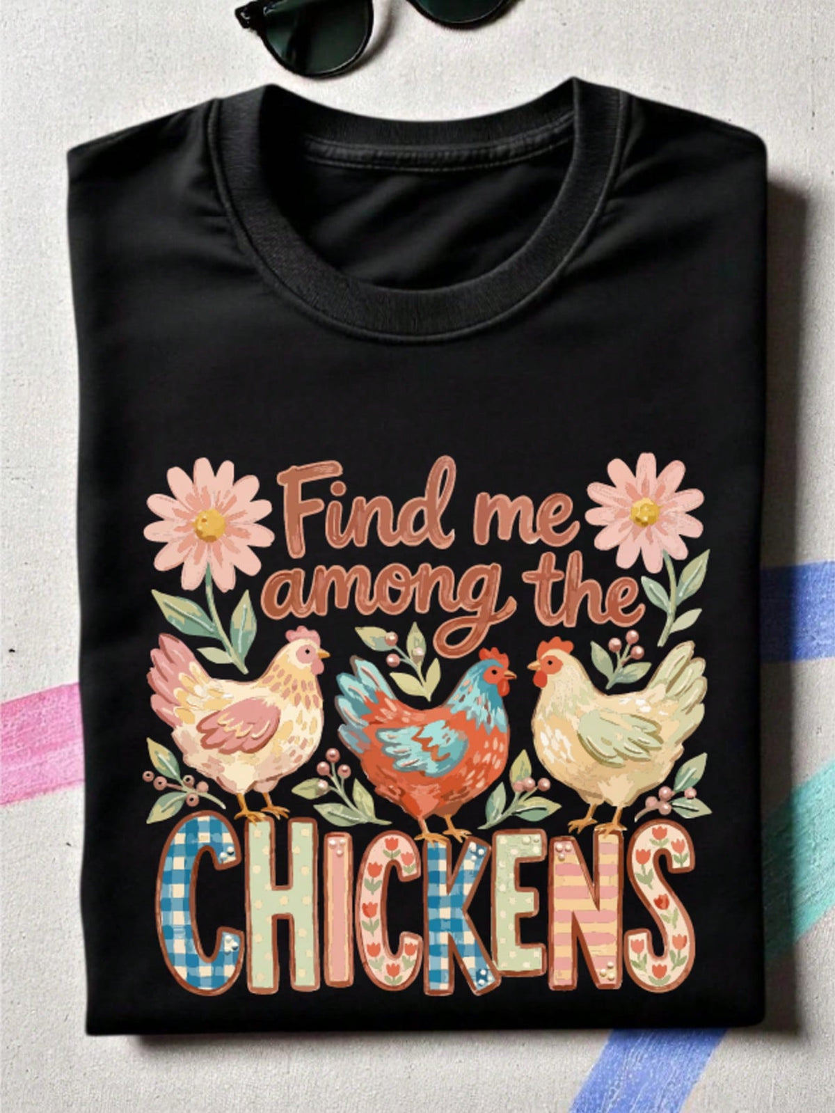 Find Me Among The Chickens T-Shirt
