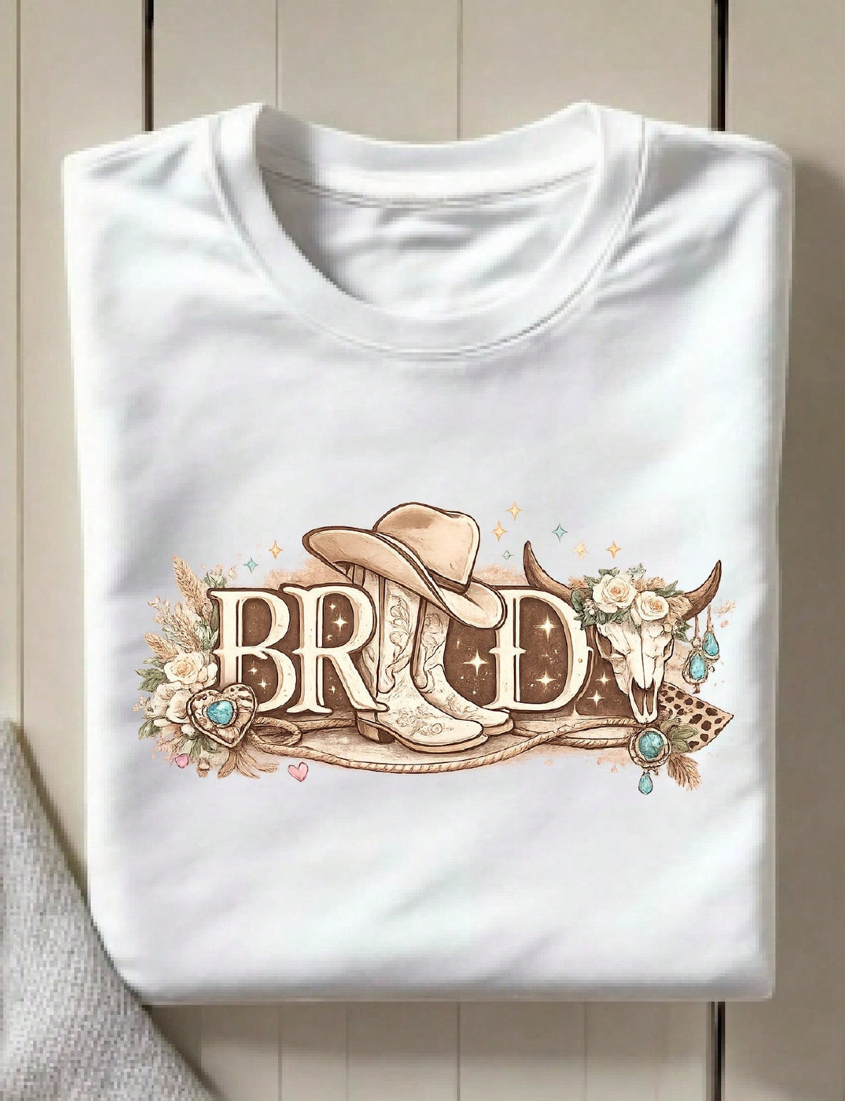 Bride Boots Hat T-Shirt