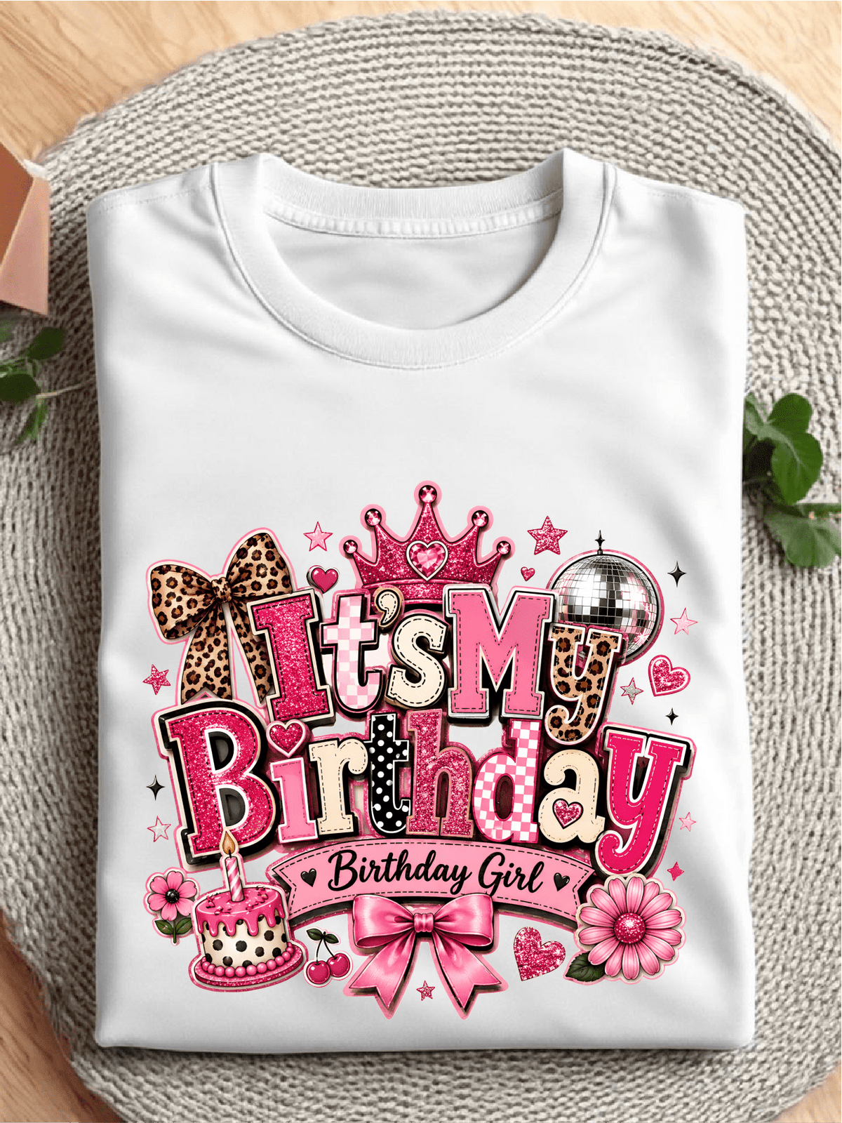 Coquette Birthday Girl Graphic T-Shirt