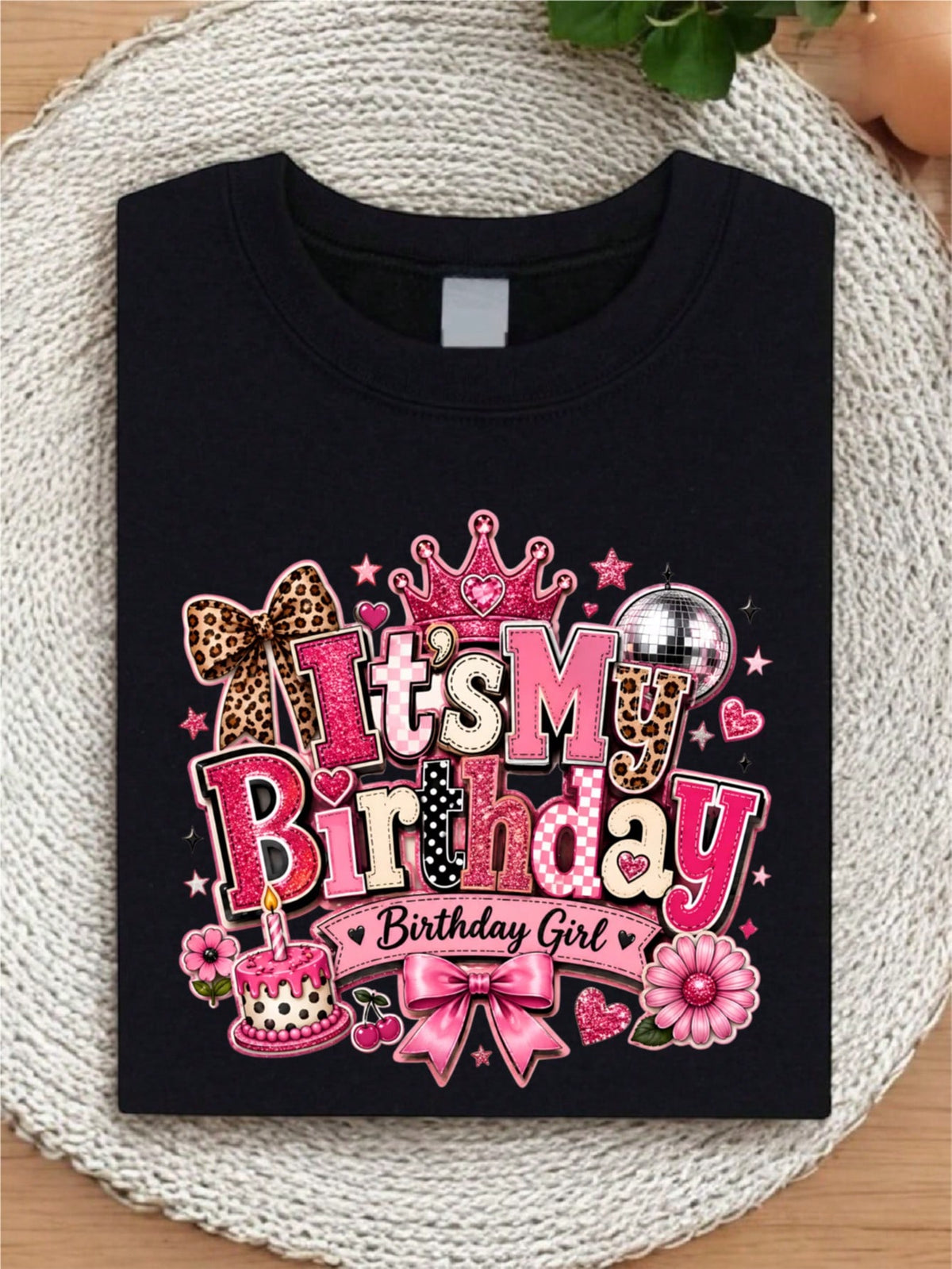 Coquette Birthday Girl Graphic T-Shirt