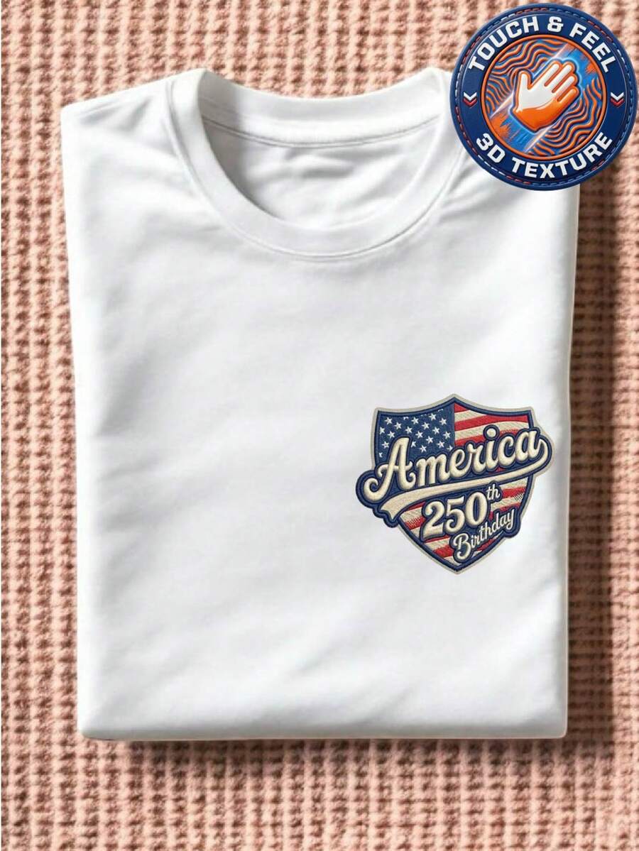 250 Years Freedom 3D Patch T-Shirt