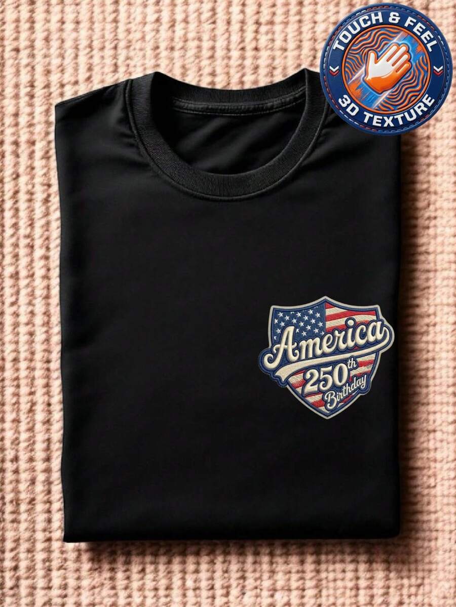 250 Years Freedom 3D Patch T-Shirt