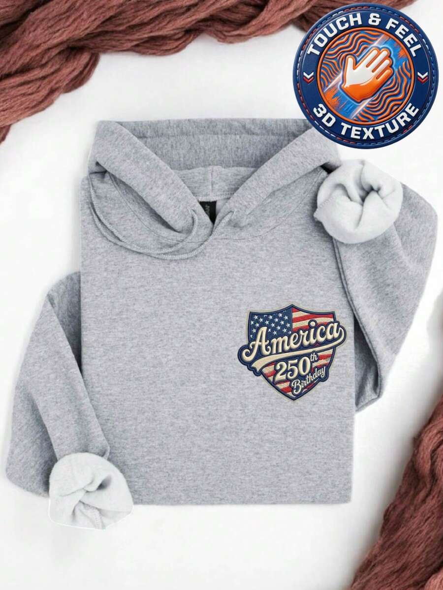 250 Years Freedom 3D Patch Hoodie