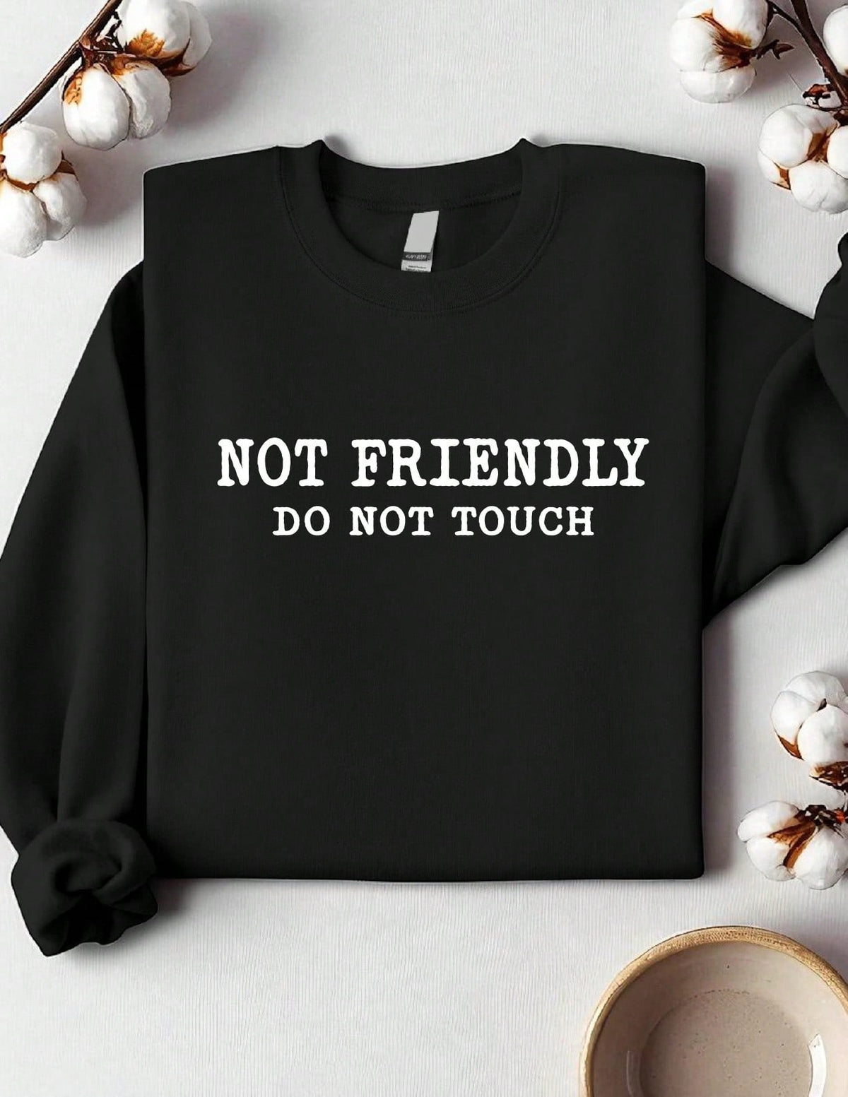 Not Friendly Don't Touch Sweatshirt