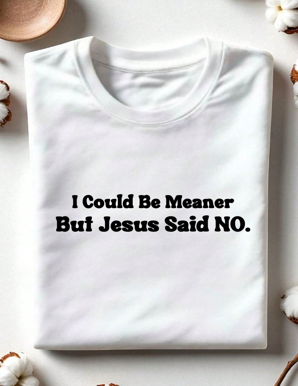 I Could Be Meaner But Jesus Said No T-Shirt