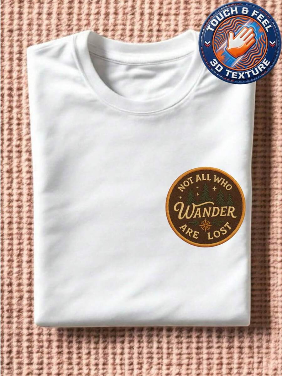 Not All Who Wander Are Lost Patch T-Shirt