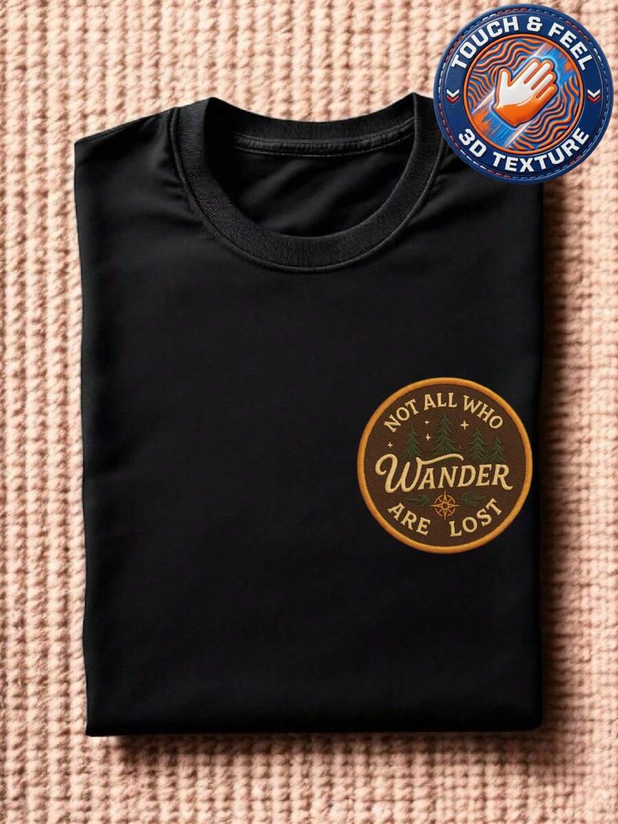 Not All Who Wander Are Lost Patch T-Shirt