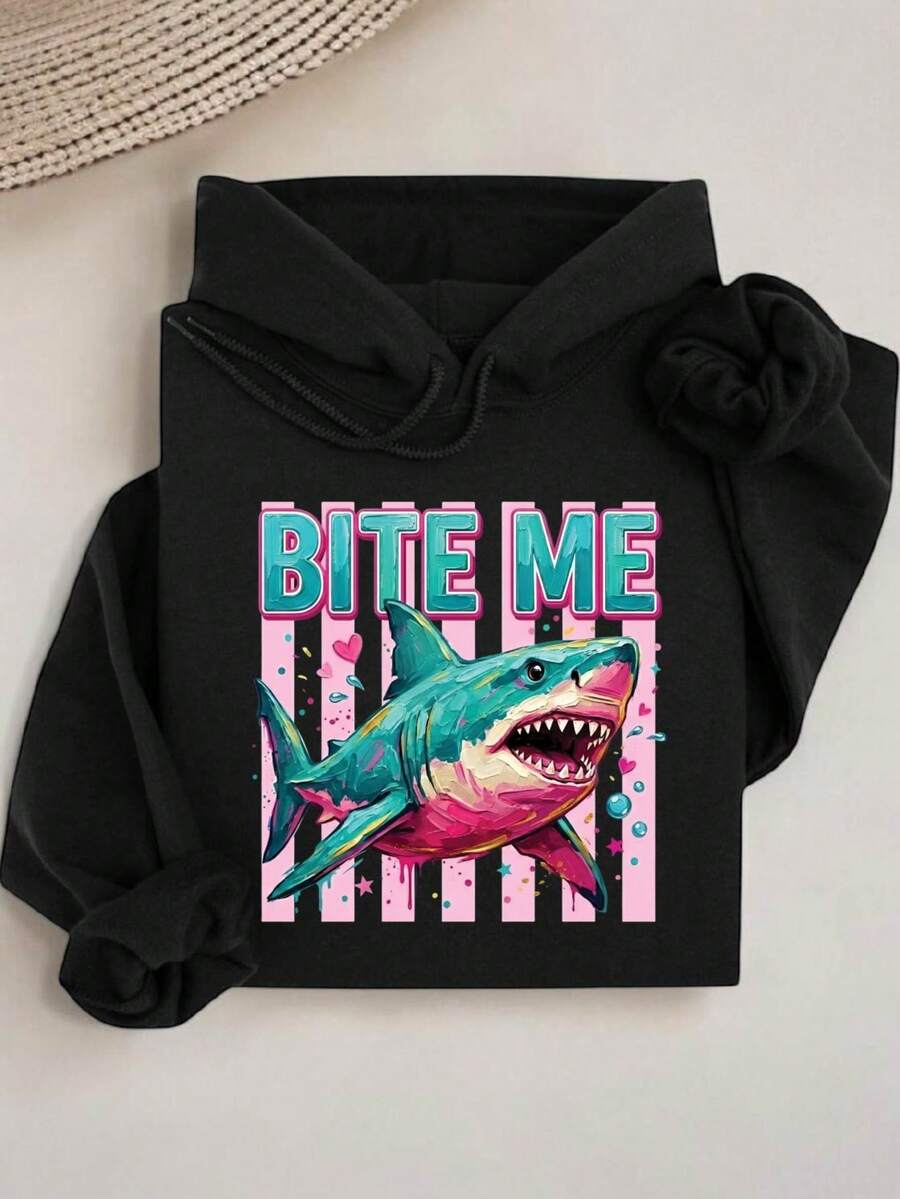 Bite Me Shark Hoodie