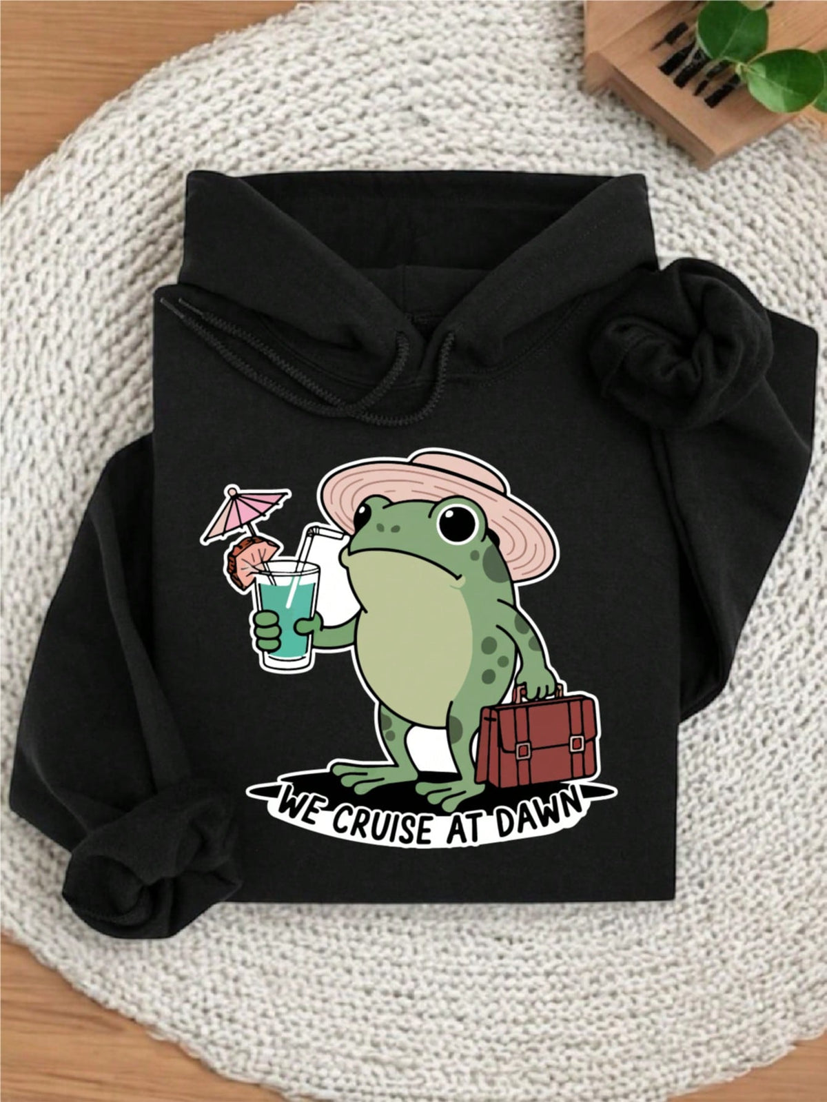 Cute Frog Cruise Hoodie