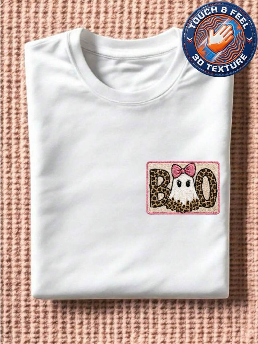 Ghost Boo 3D Patch T-Shirt