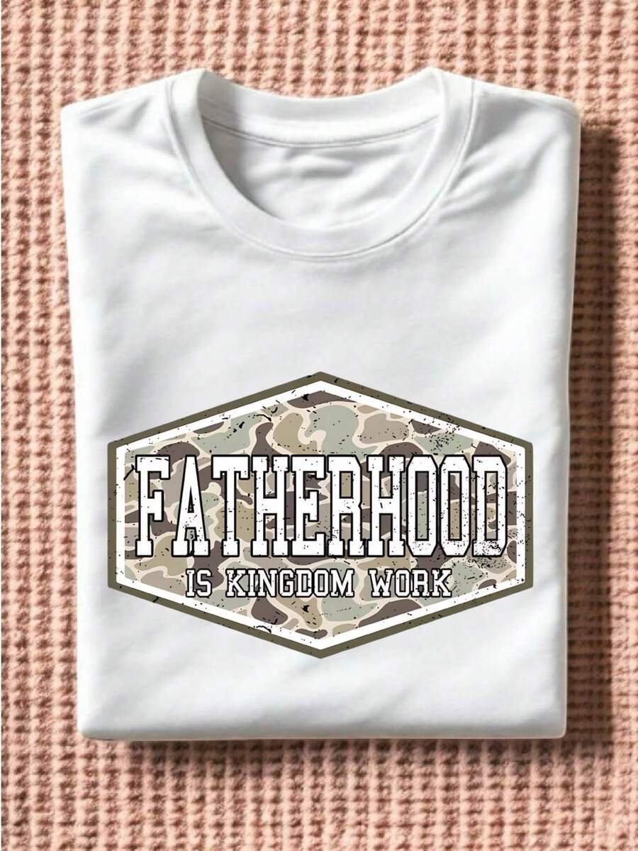 Camo Fatherhood T-Shirt