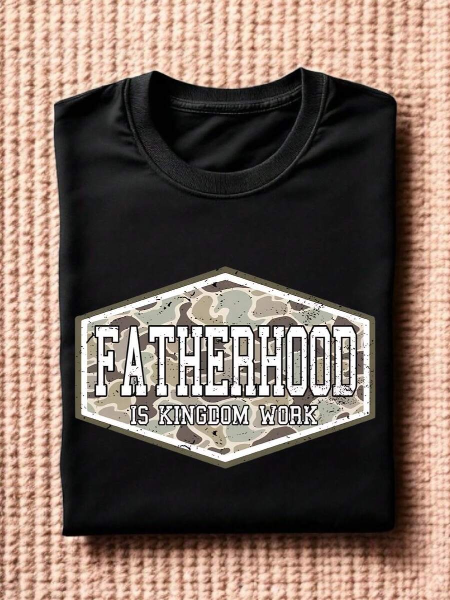 Camo Fatherhood T-Shirt