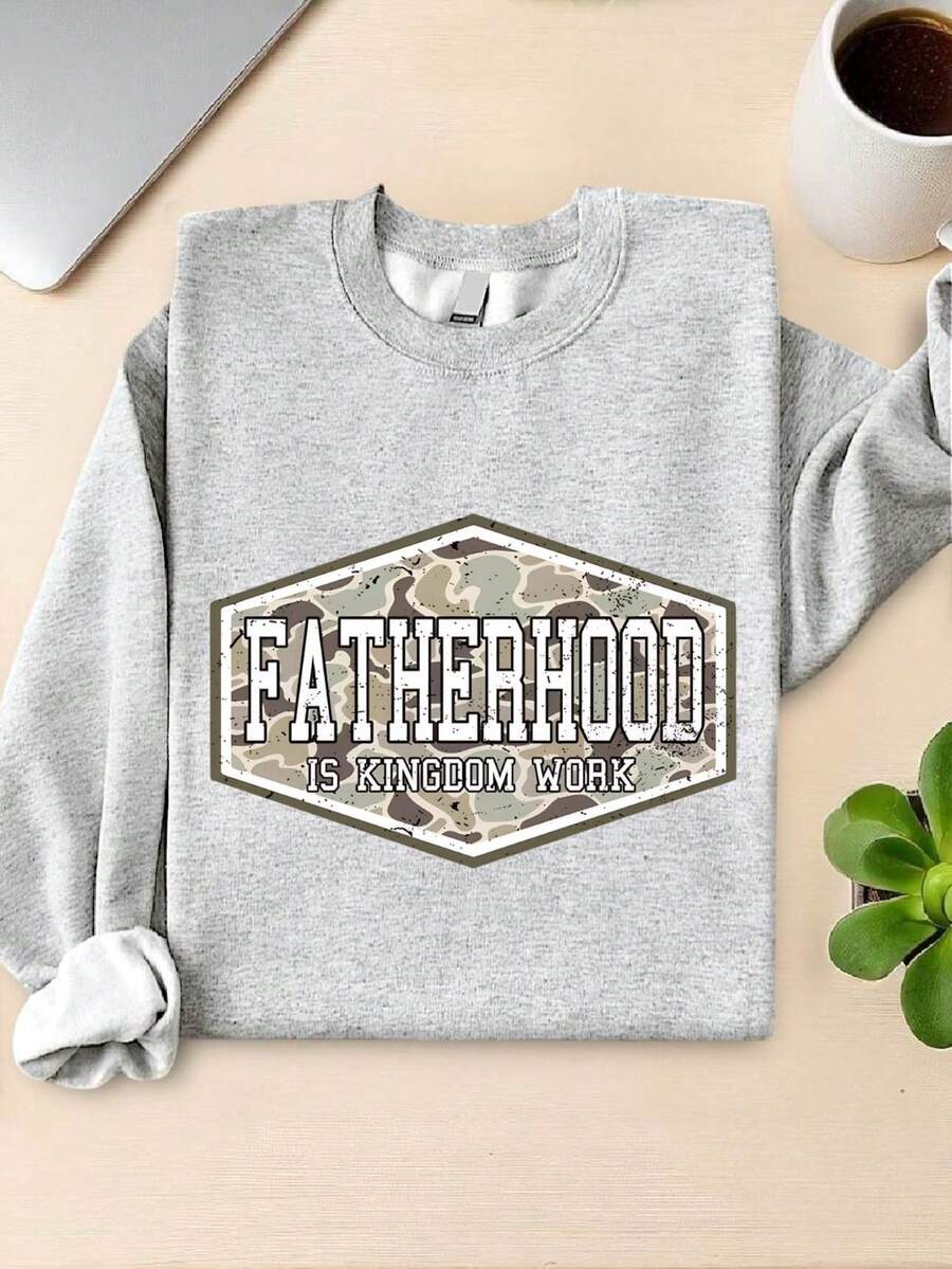 Camo Fatherhood Sweatshirt