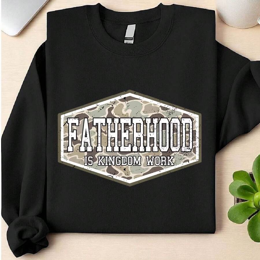 Camo Fatherhood Sweatshirt