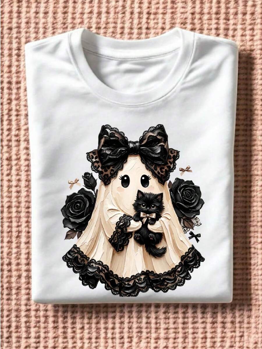 Preppy Ghost Coquette T-Shirt