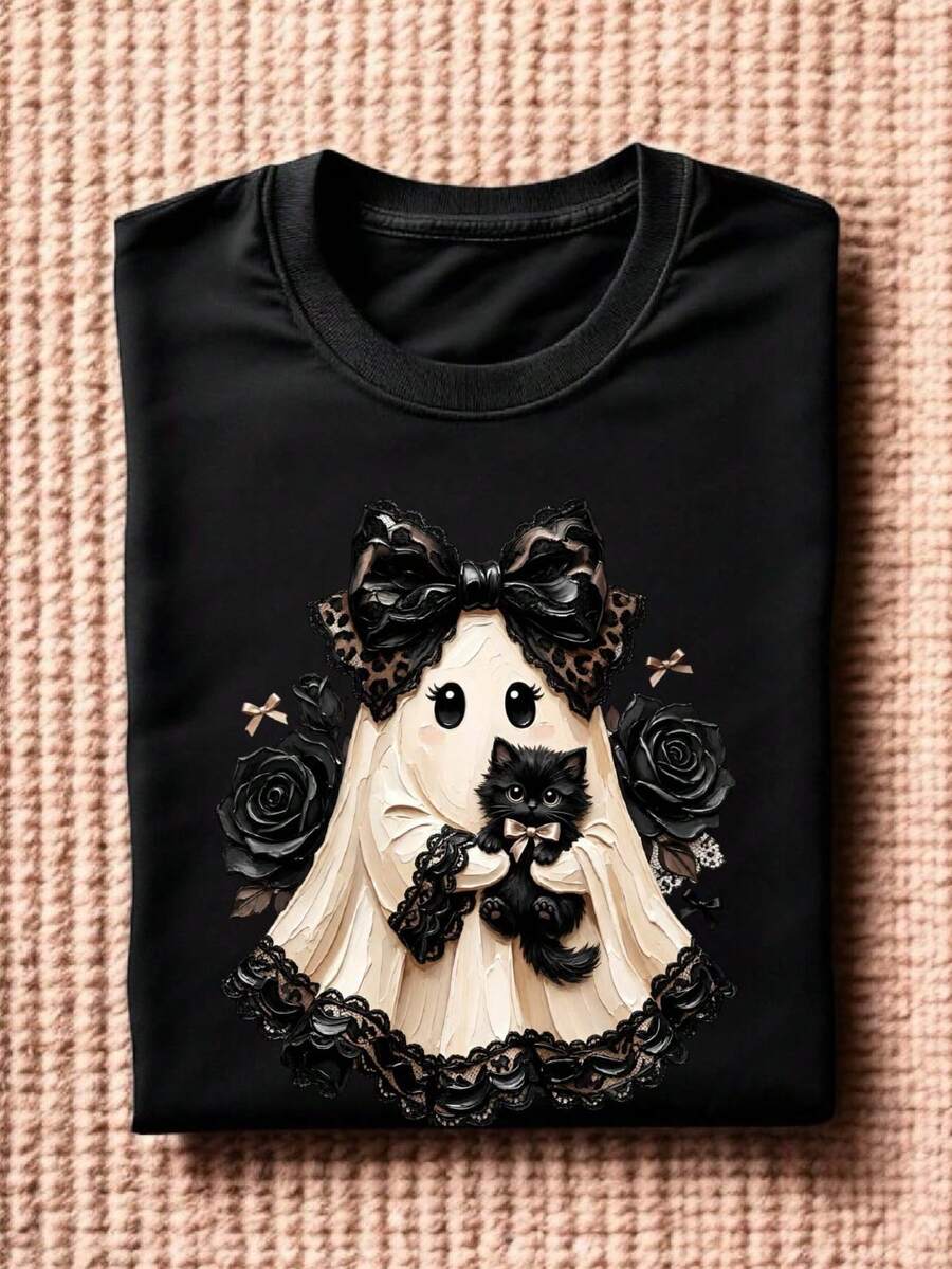 Preppy Ghost Coquette T-Shirt