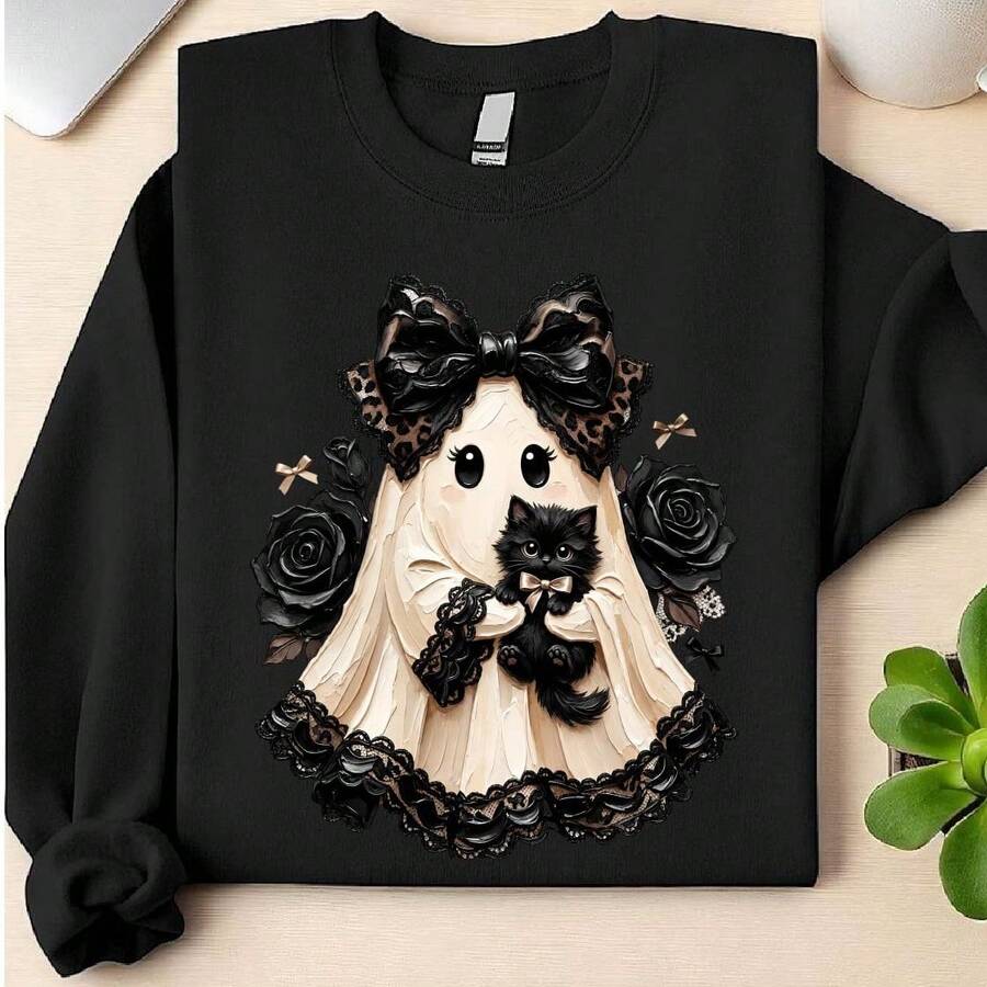 Preppy Ghost Coquette Sweatshirt