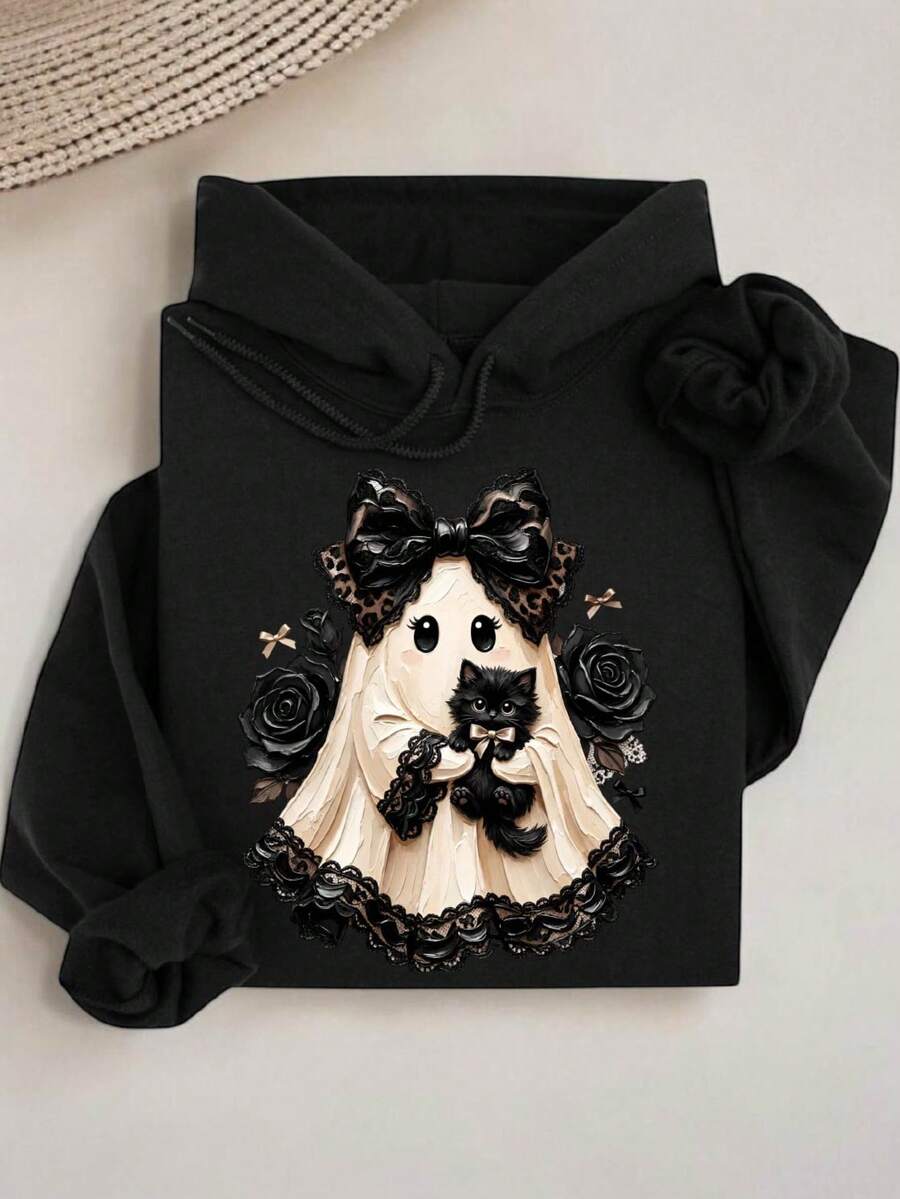 Preppy Ghost Coquette Hoodie