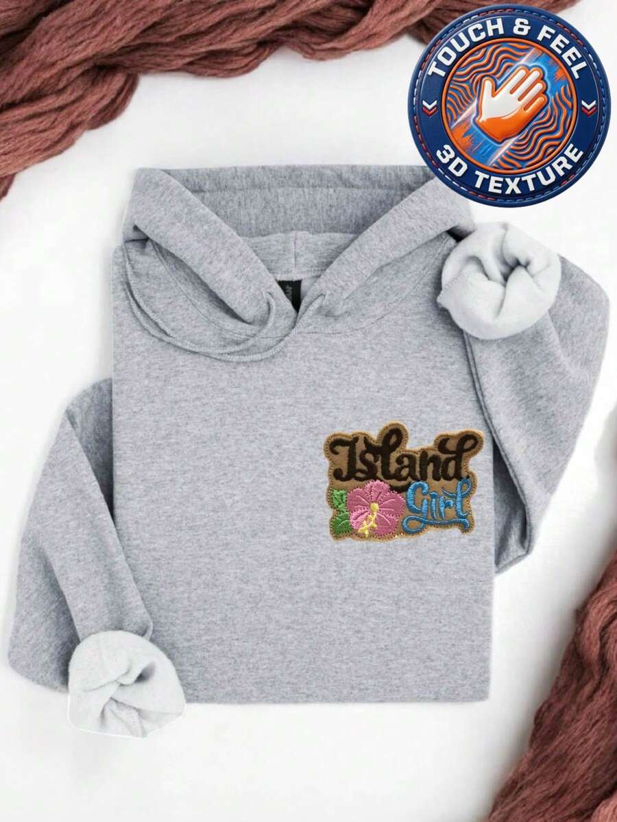 Island Girl 3D Patch Hoodie