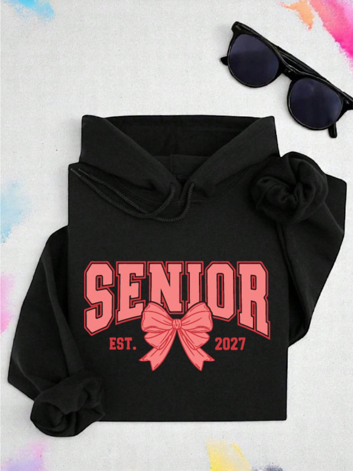 Senior Coquette Bow 2027 Hoodie