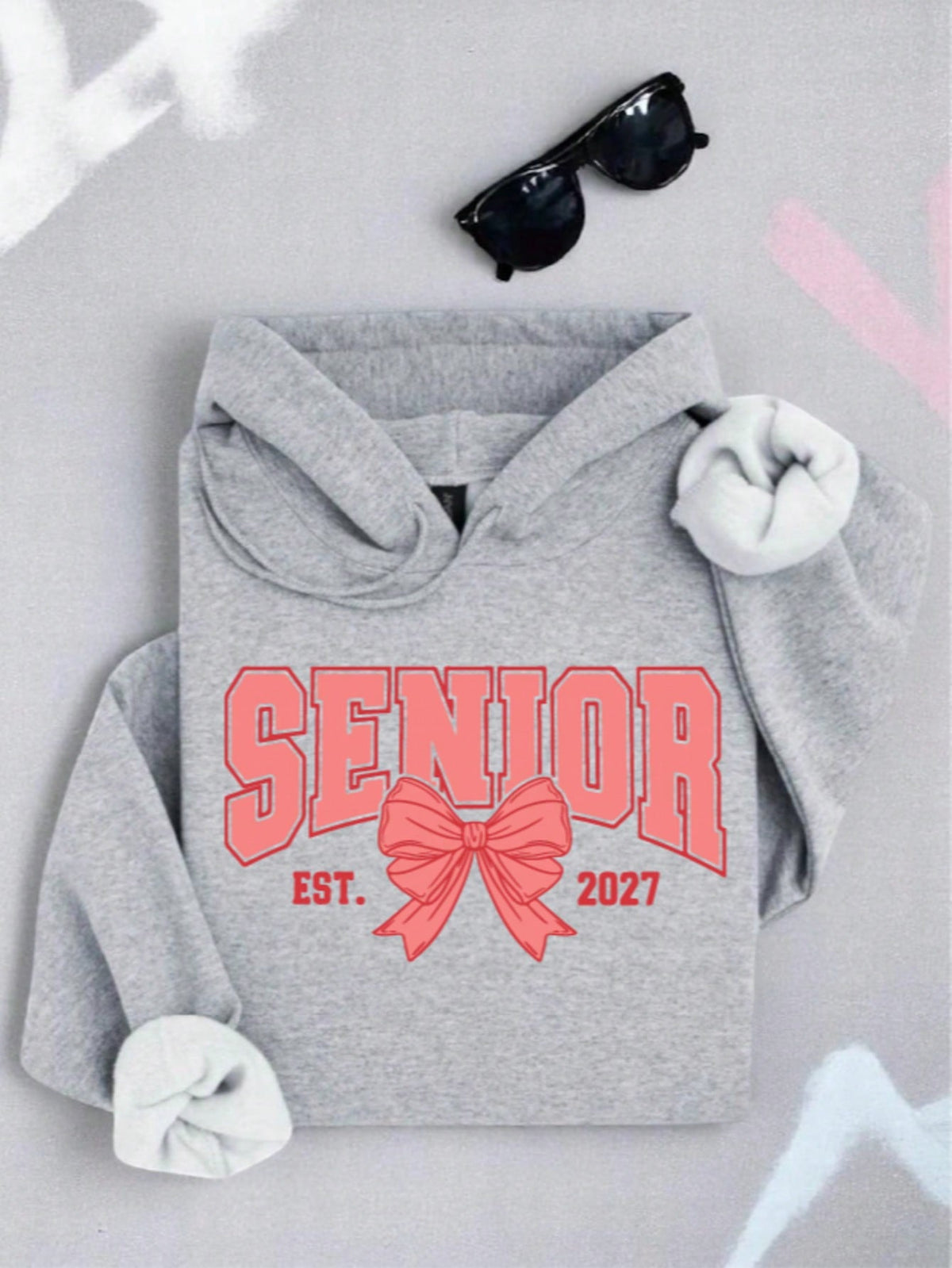 Senior Coquette Bow 2027 Hoodie