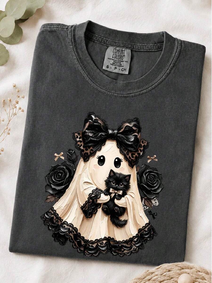 Preppy Ghost Coquette T-Shirt